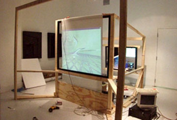 VR Portal Prototype during construction