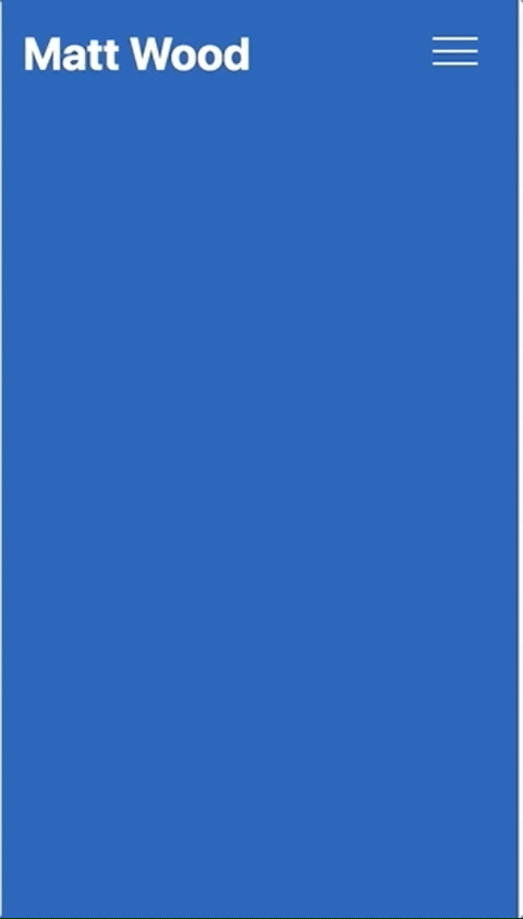 gif of portfolio site