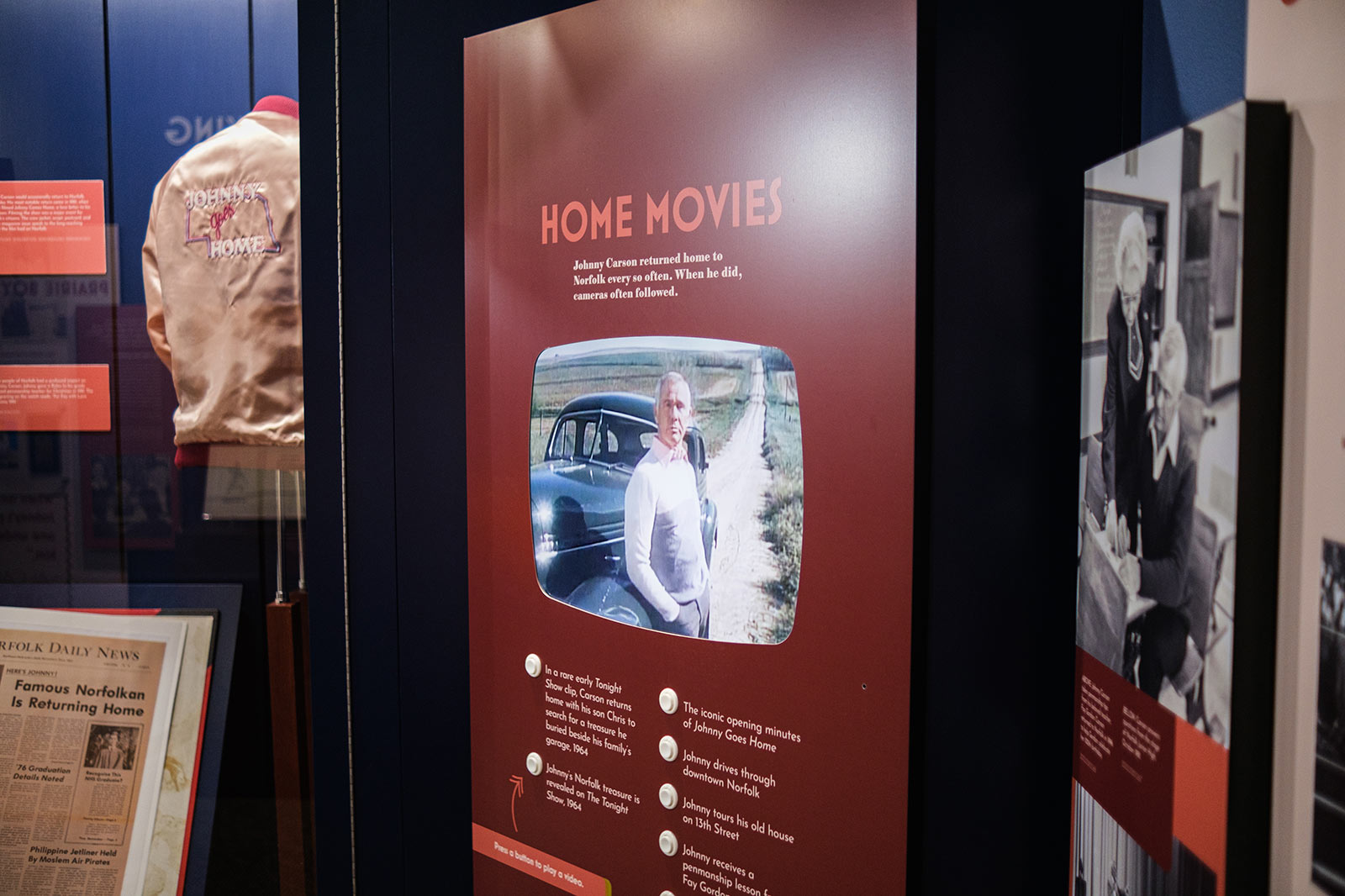 约翰尼·卡森博物馆展出复古电视