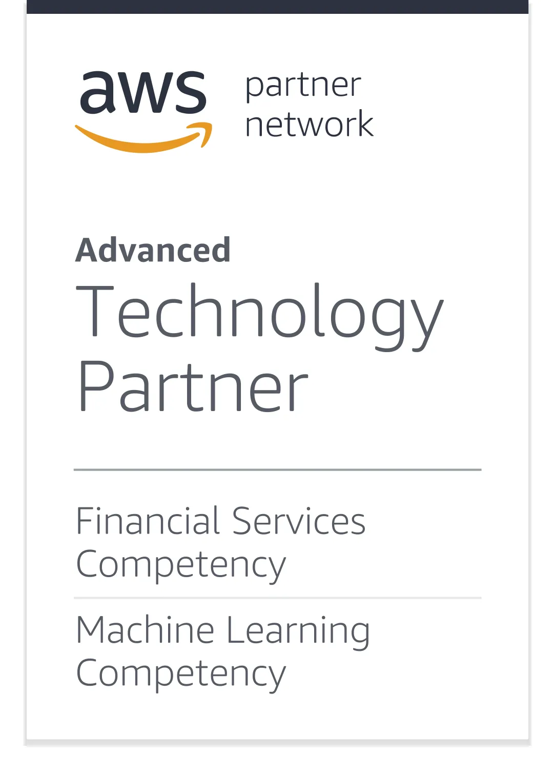 Advanced Technology Partner with Financial Services Competency and Machine Learning Competency