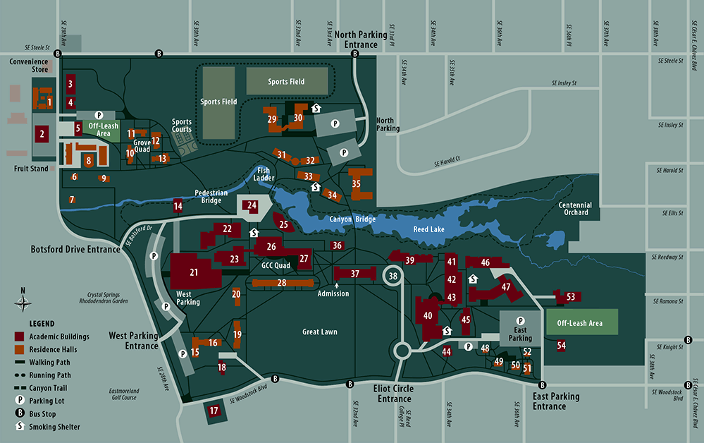 Reed Campus Map