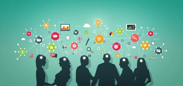 diagram of people at a conference