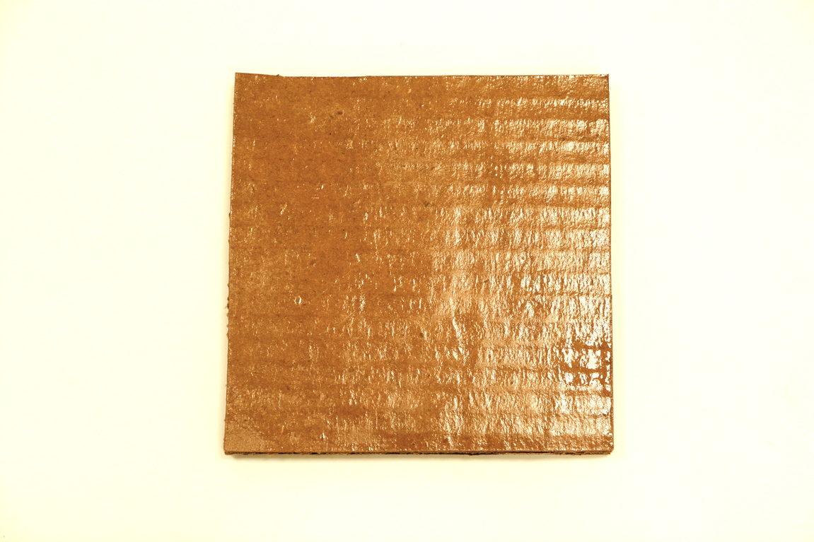 Cardboard with 3 layers of shellac
