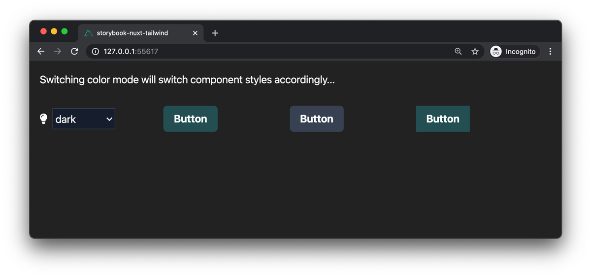 Setting Up Dark Mode For Nuxt And Storybook Via Tailwind Css Camillo Visini