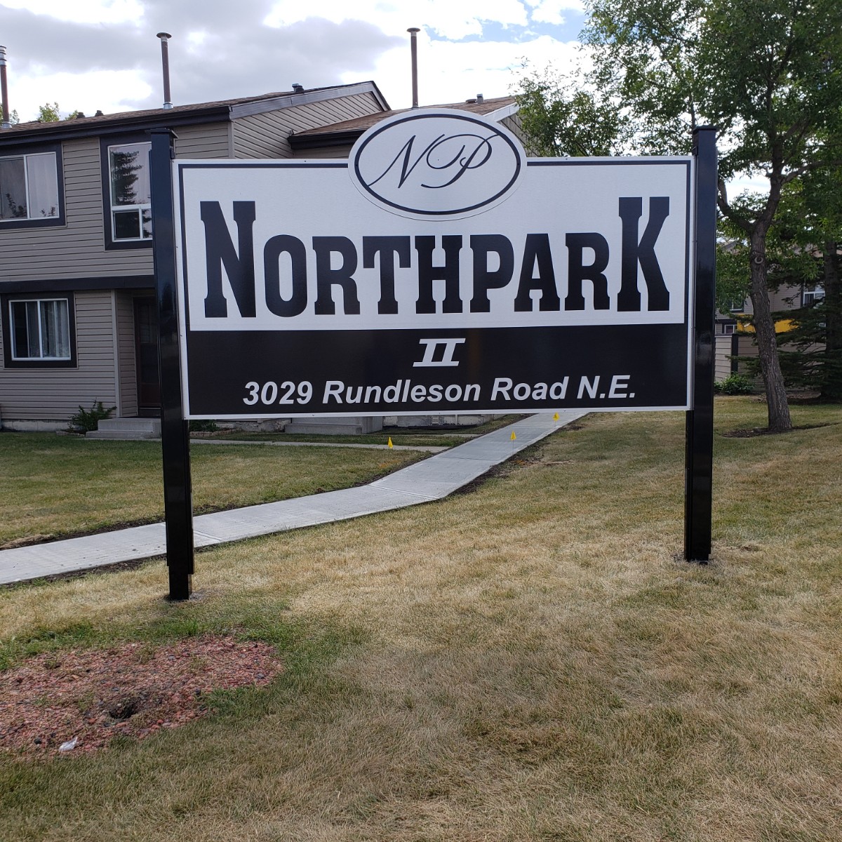 northpark standing sign