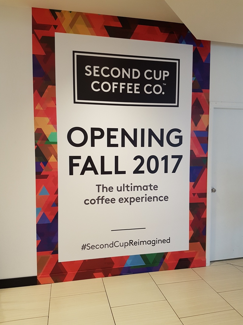 second cup hoarding