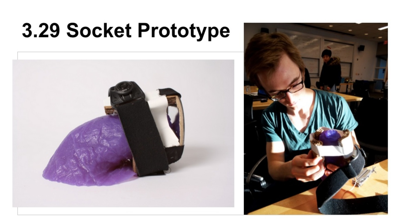 Students were able to make quick sketch models using the rubber mold.