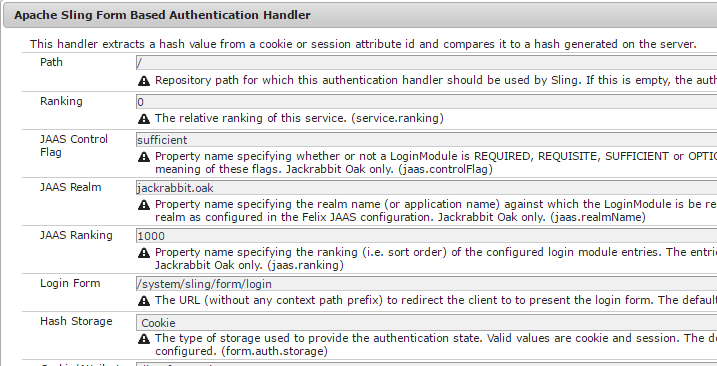Form Authentication Handler Config
