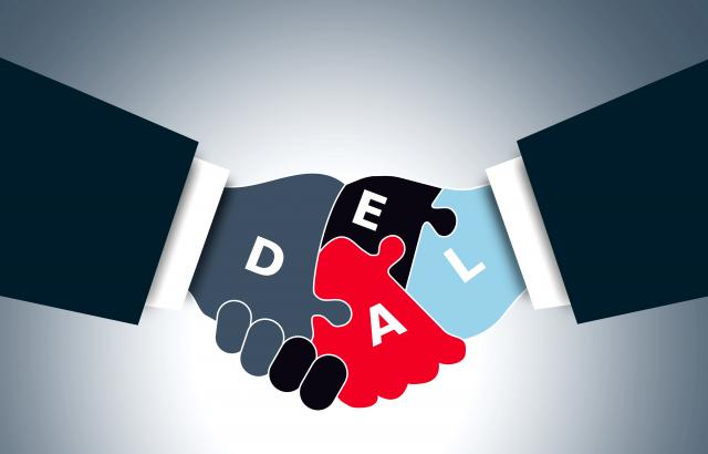 hands shaking on a deal