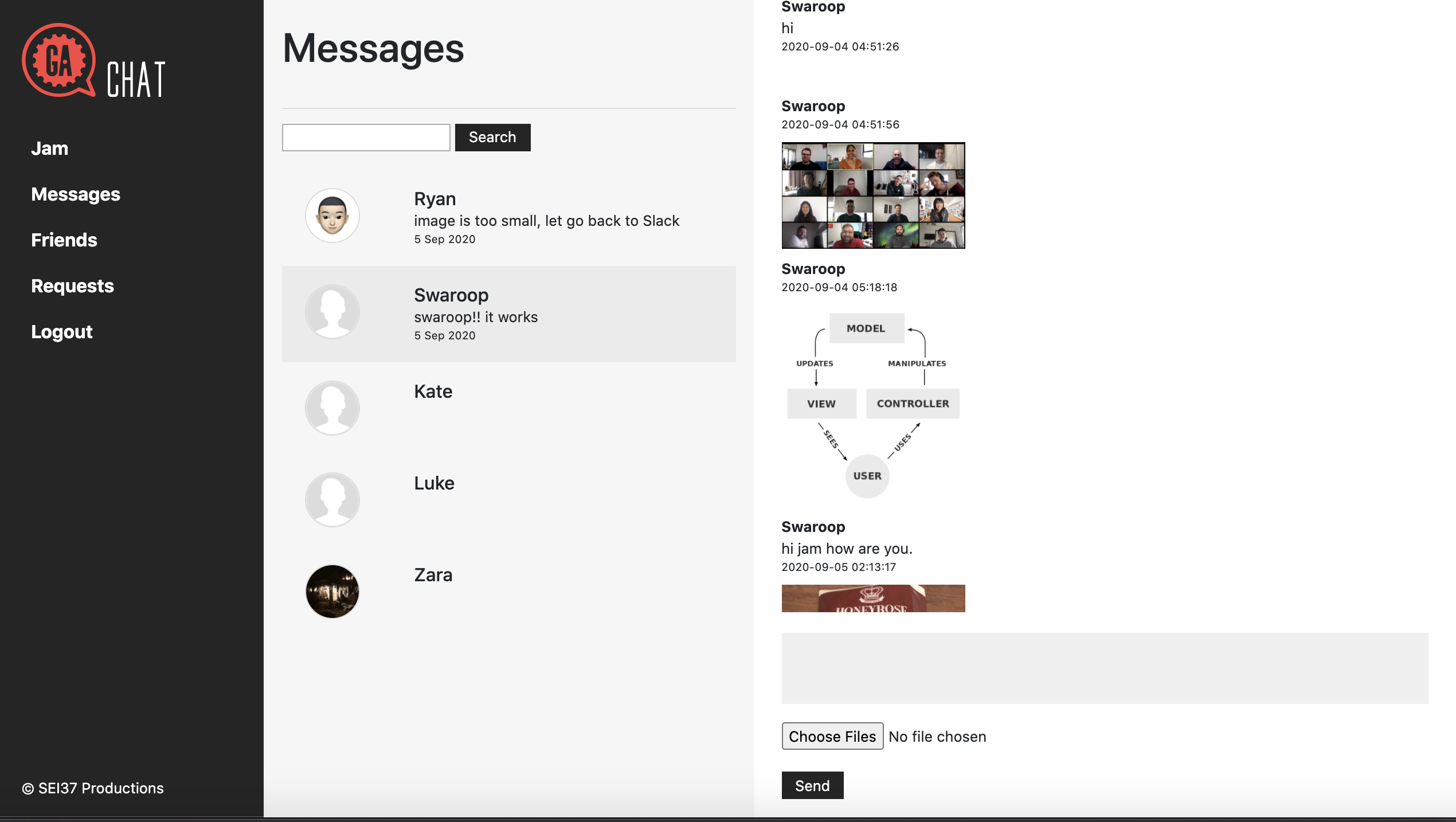 GA CHAT Screenshot
