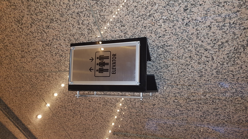 elevator signage