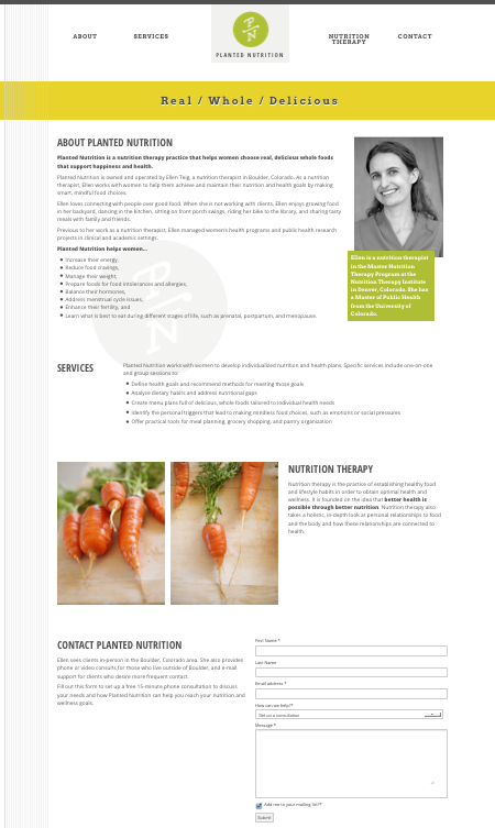 Planted Nutrition's new site Planted Nutrition's new site