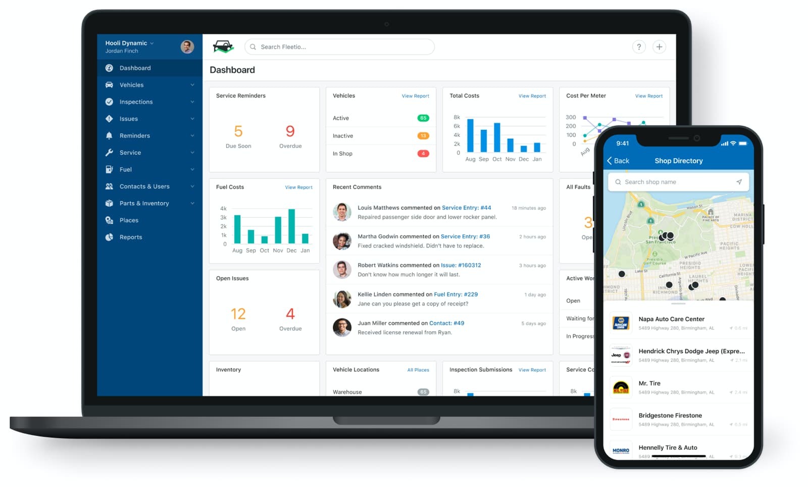 Product screen