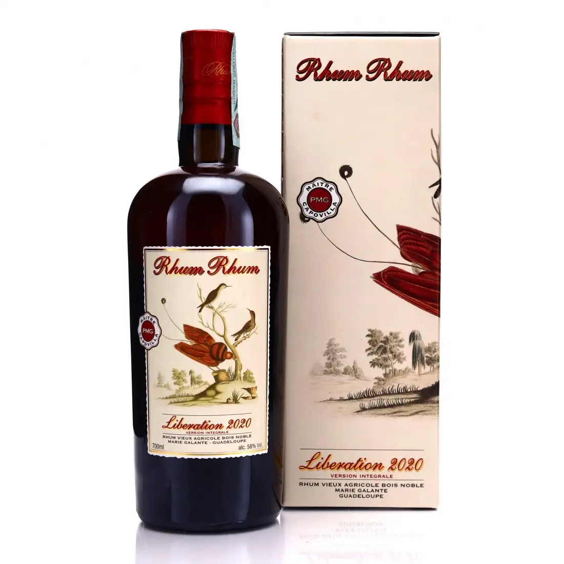 Image of the front of the bottle of the rum Rhum Rhum Libération Integrale 2020