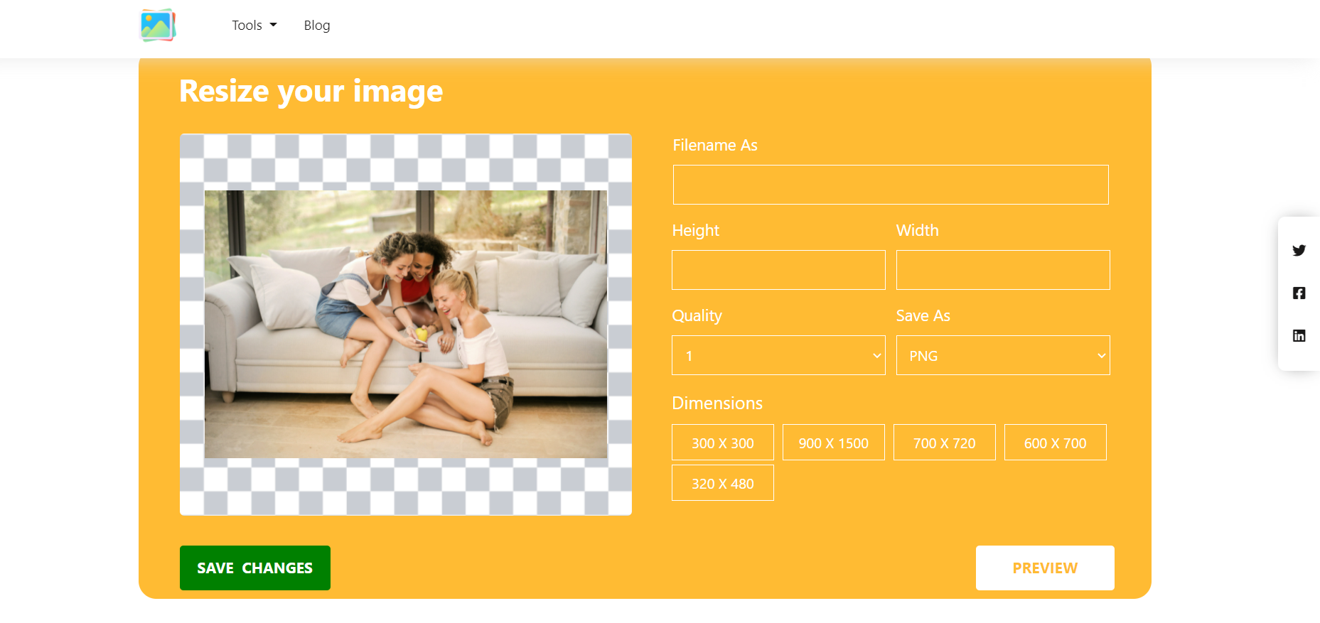 resize image in inches online free