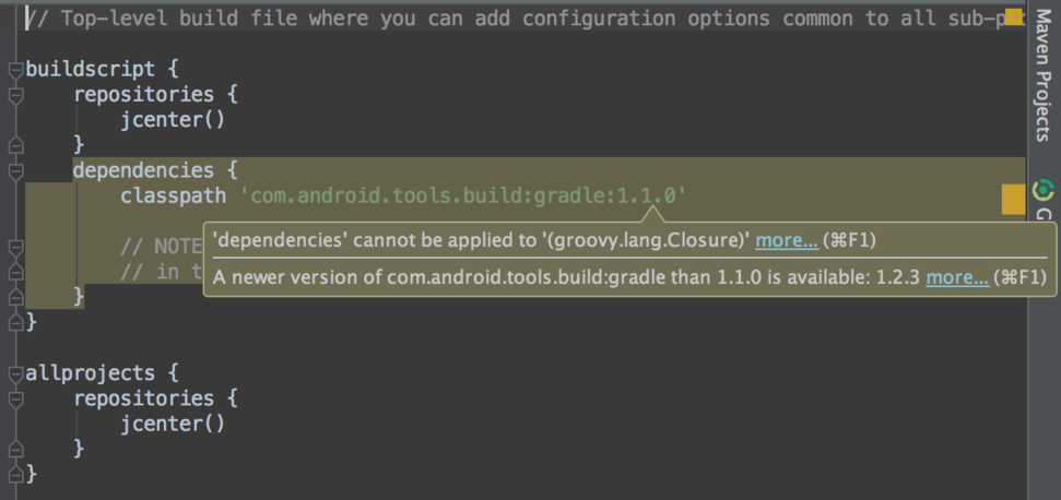 how to update gradle in android studio 3.0.1