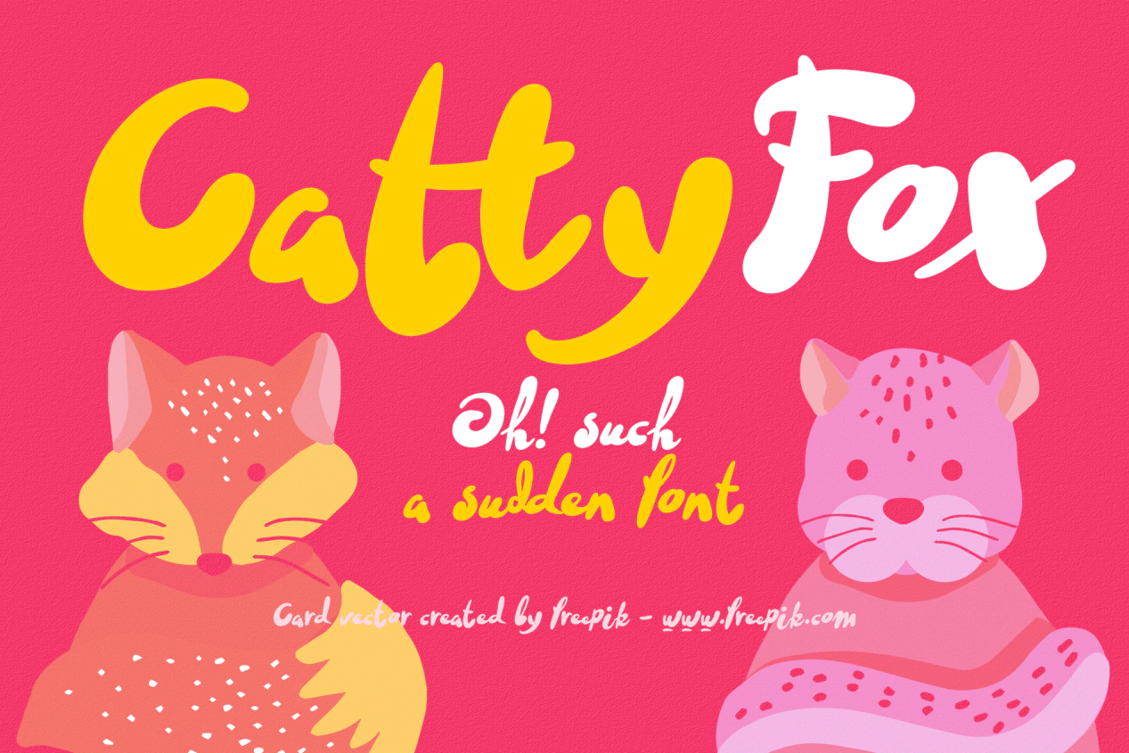 Cattyfox fresh & superfunny font images/0_promo_foxcat-font-brush-script-free_DB_1.jpg