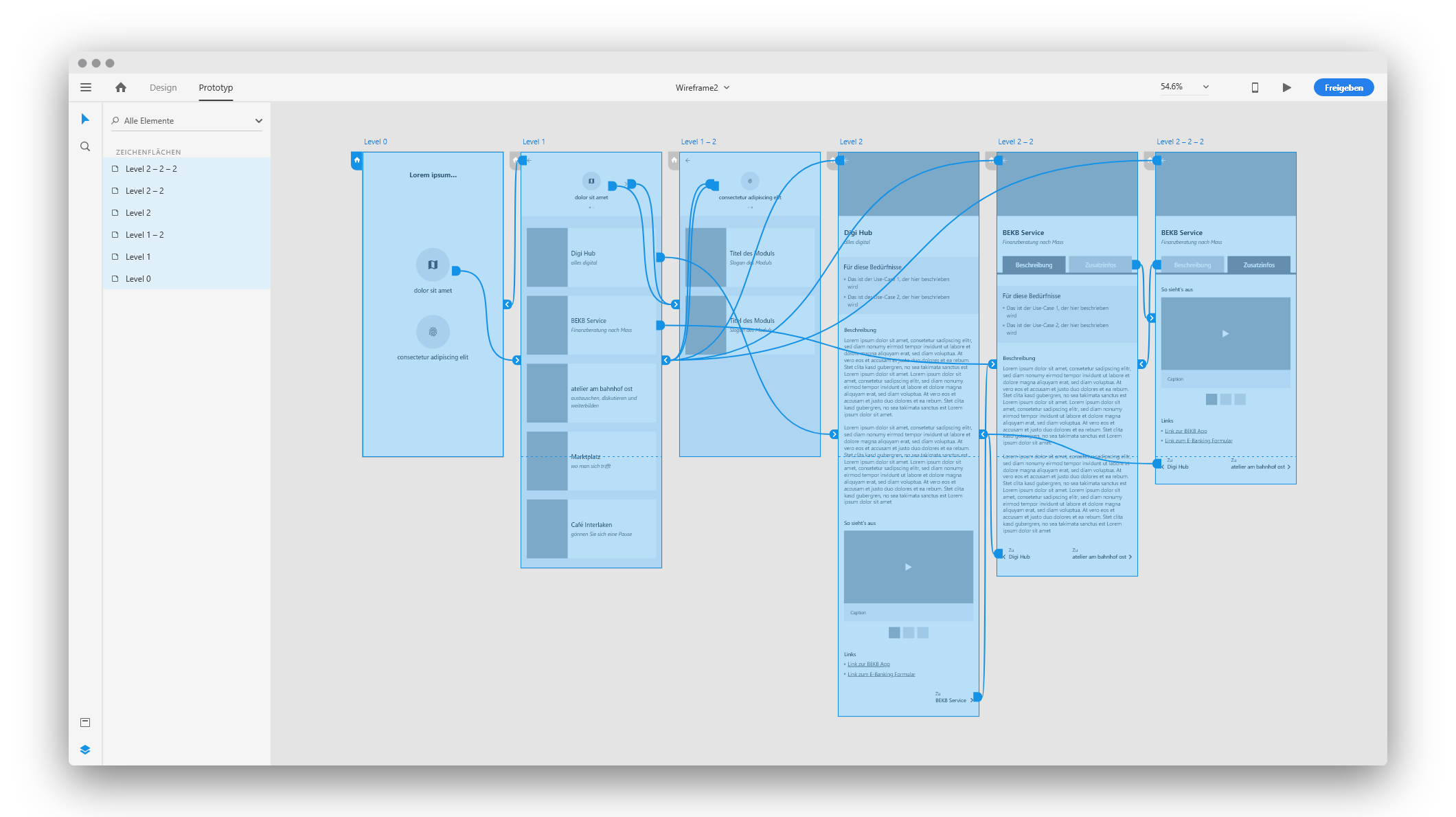 Prototyping in Adobe XD