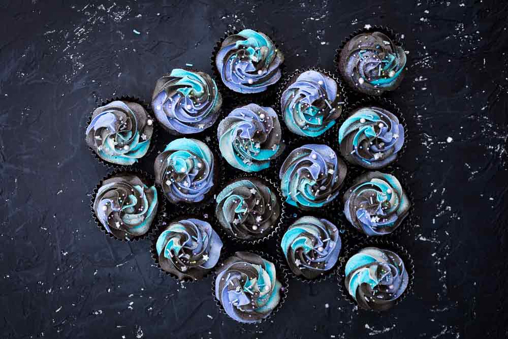 vegan milky way galaxy buttercream frosting