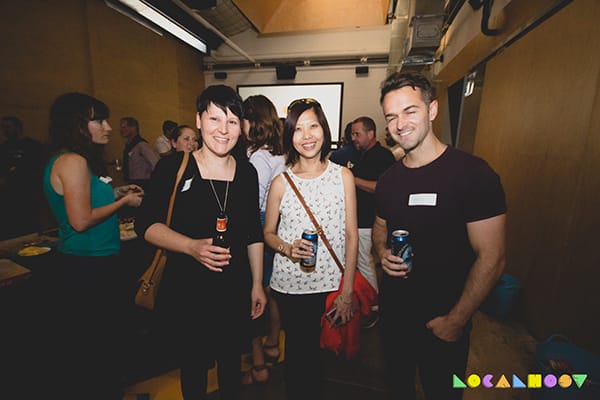 Localhost attendees, Juliette, Ivy and Mike