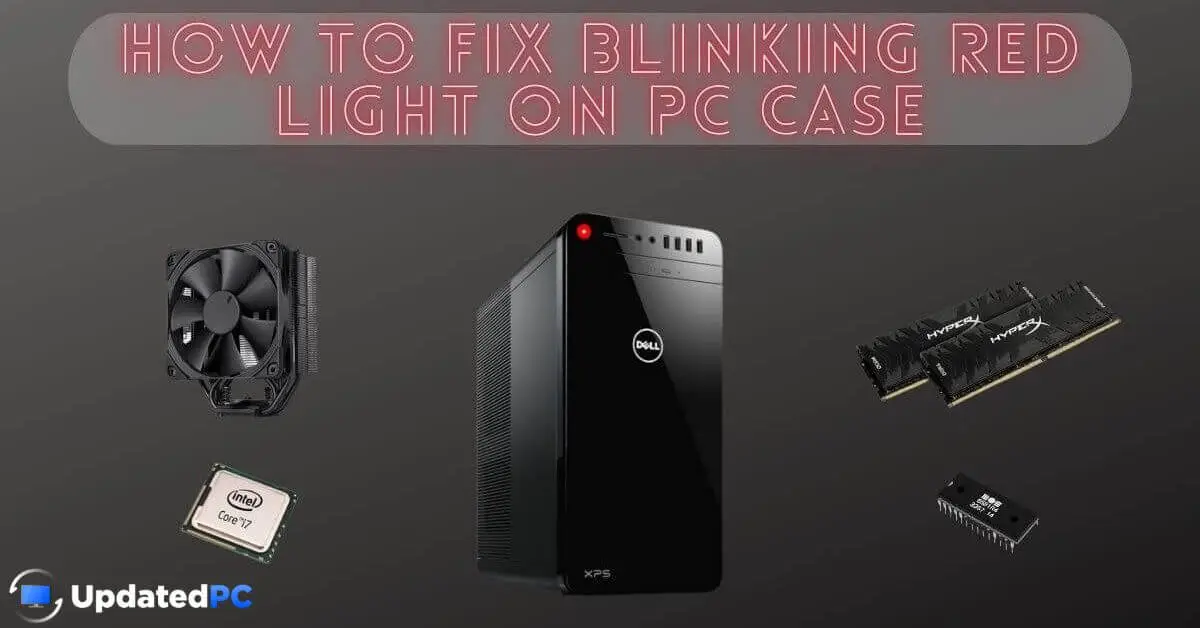 How to fix Blinking Red light on PC case?