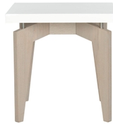 image SAFAVIEH Josef White and Gray End Table