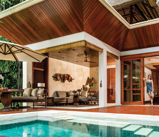 Reserve the private villa at the Four Seasons in Ubud.