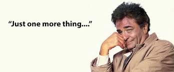 Columbo Just One More Thing, the midyear report