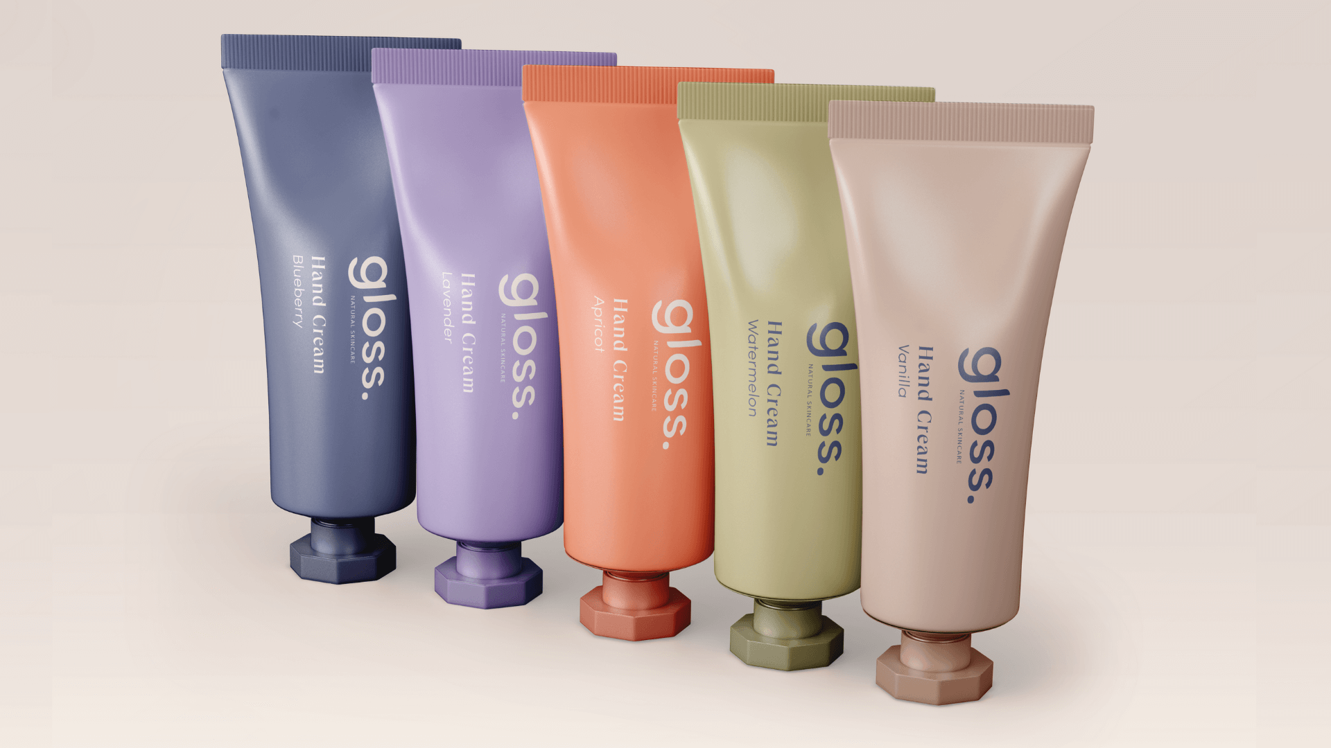 Tube packaging for skincare brand Gloss - Brand Identity Inspiration
