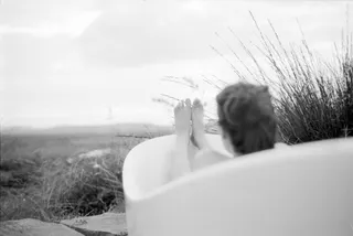 Girl in bathtub