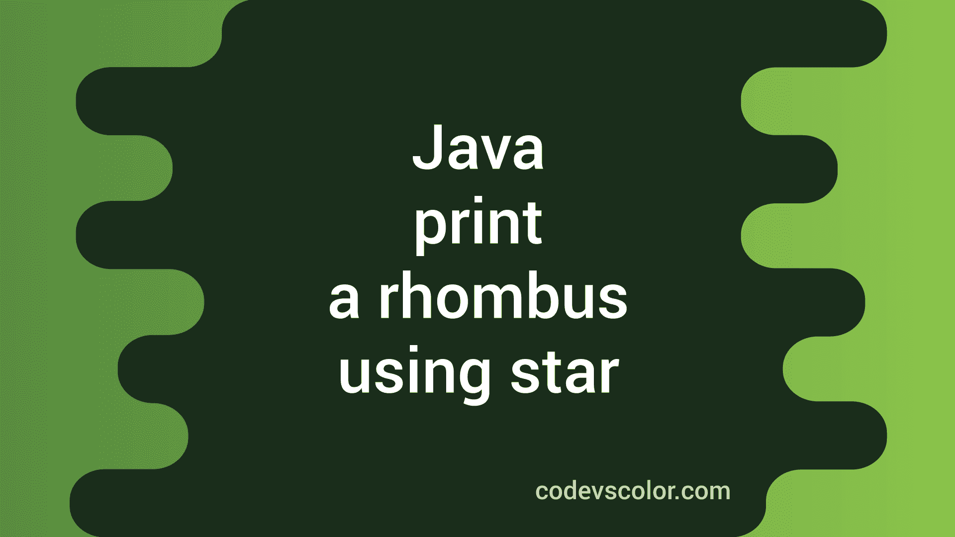 java-program-to-print-a-rhombus-pattern-using-star-codevscolor