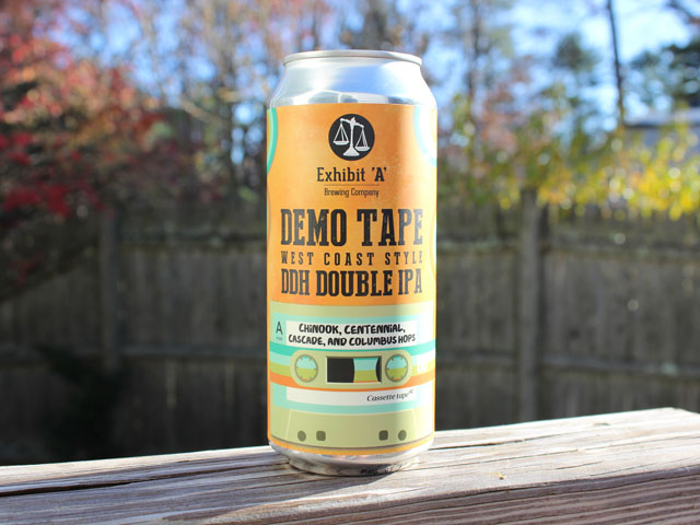 Exhibit A Brewing Company Demo Tape West Coast Style DDH Double IPA