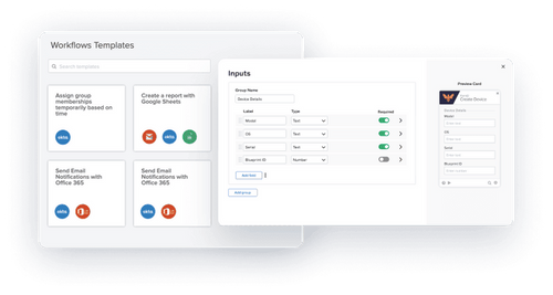 Okta Workflow screenshots