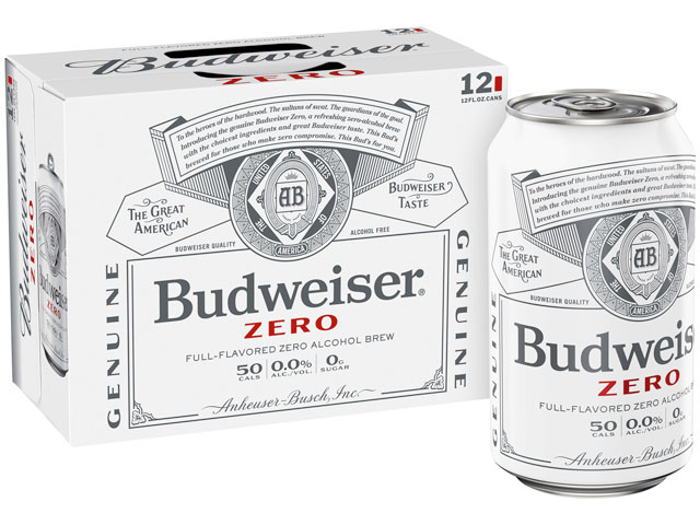 Budweiser Zero, a full-flavored zero alcohol brew from Anheuser-Busch InBev