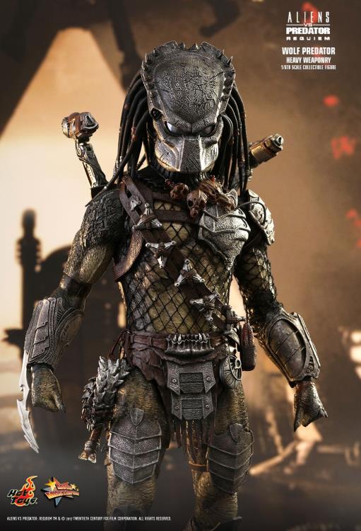 Hot Toys Aliens vs. Predator: Requiem MMS443 Wolf Predator (Heavy Weaponry) 1/6th Scale Collectible Figure