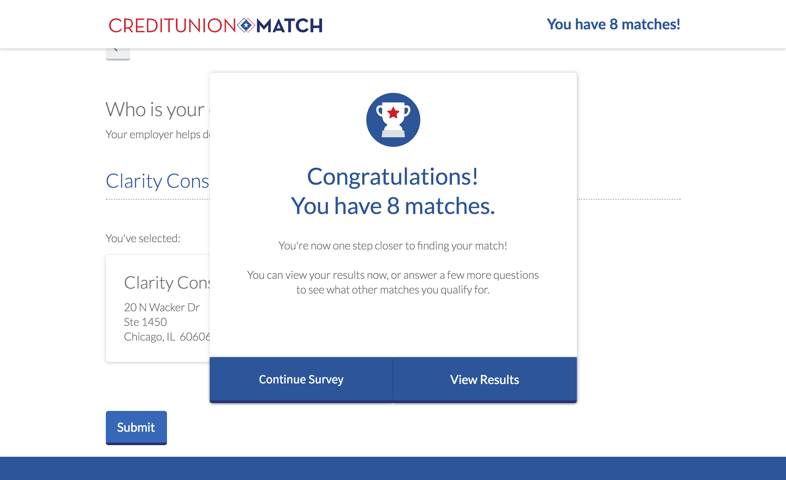 // Screen from survey flow (3 of 4)