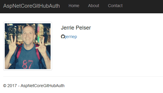 The user's profile