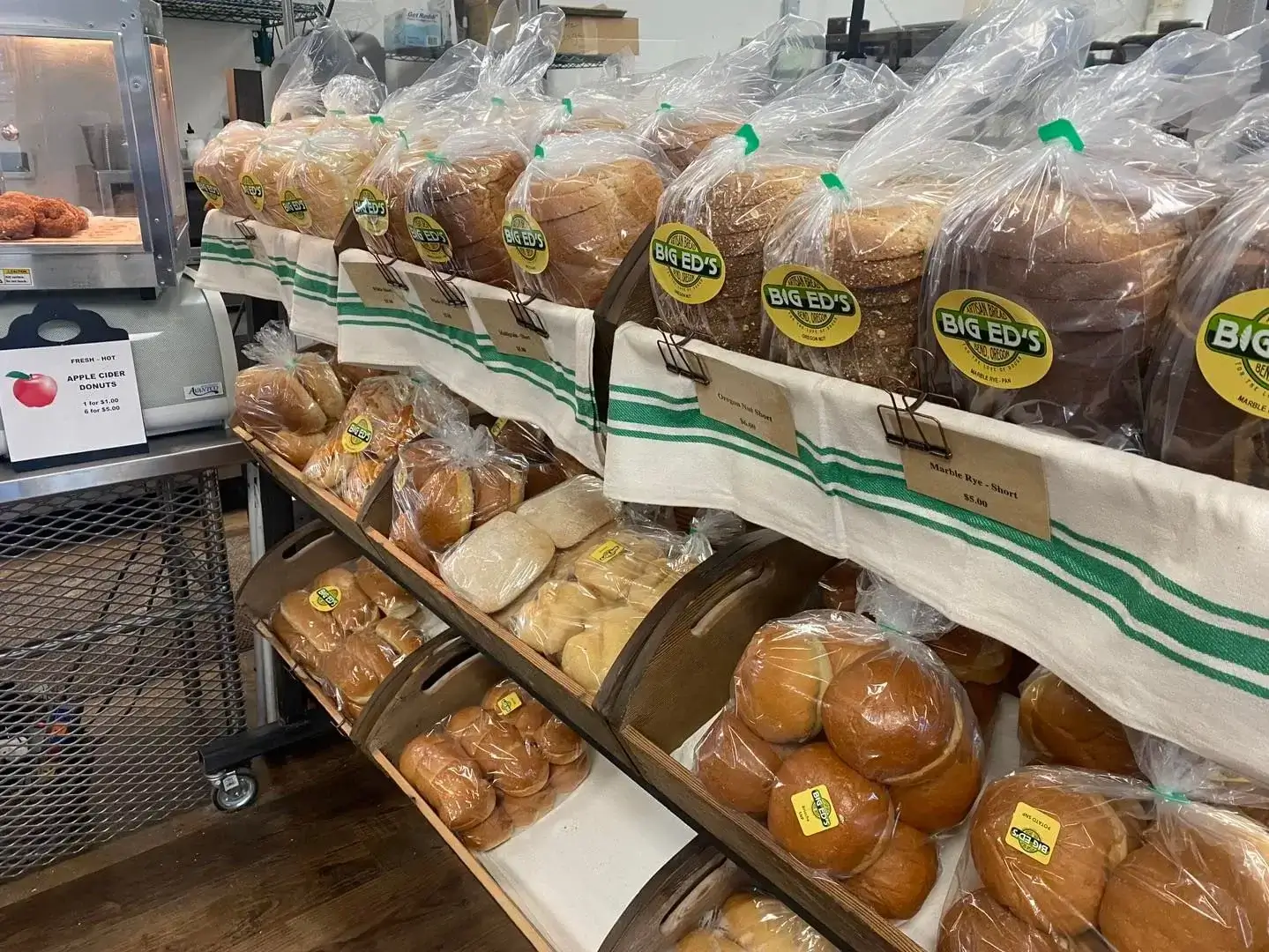 Storefront packed with loafs