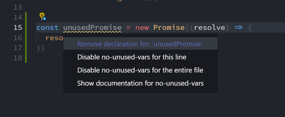 Showing recommended actions