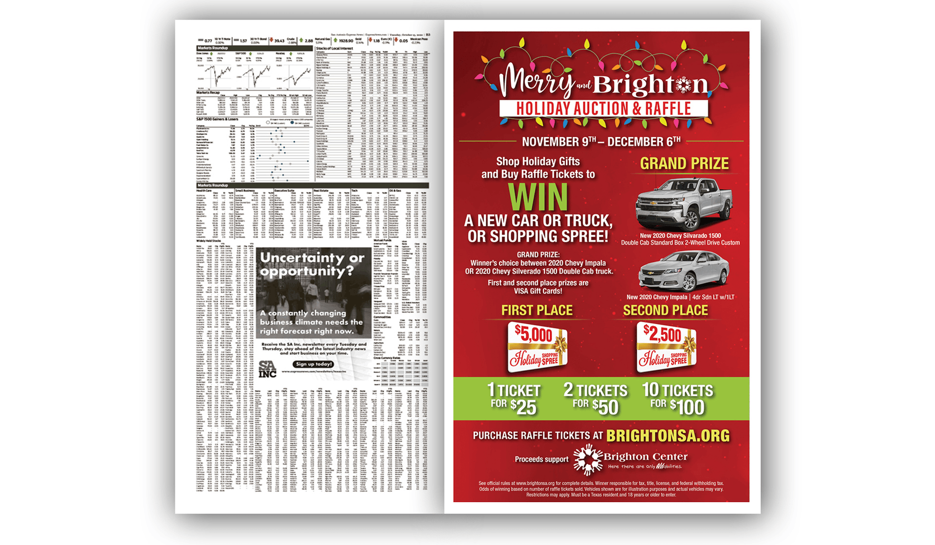 Brighton Center Fundraising Ad
