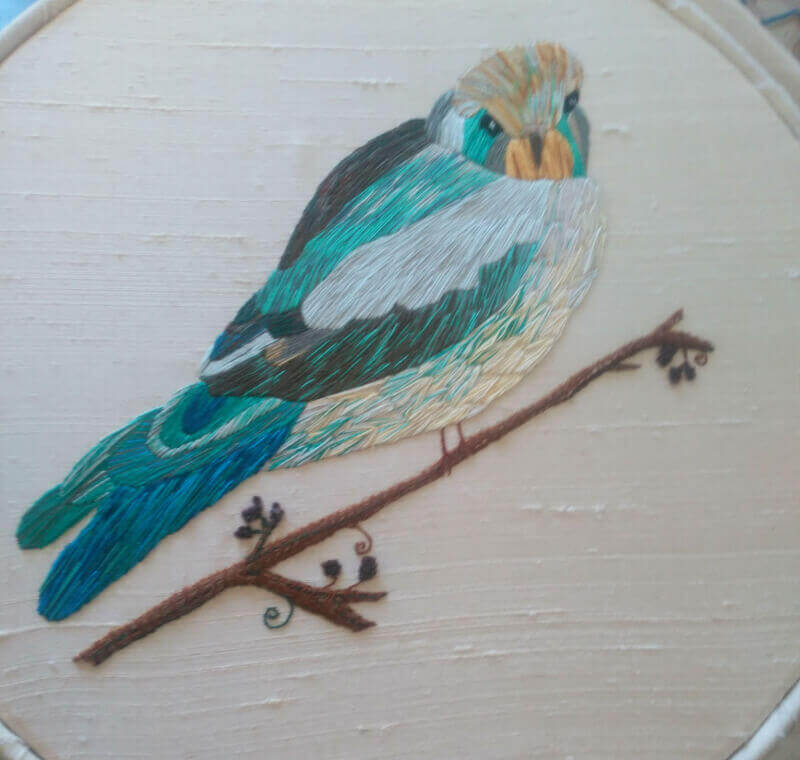 A bird of prey done using silk shading