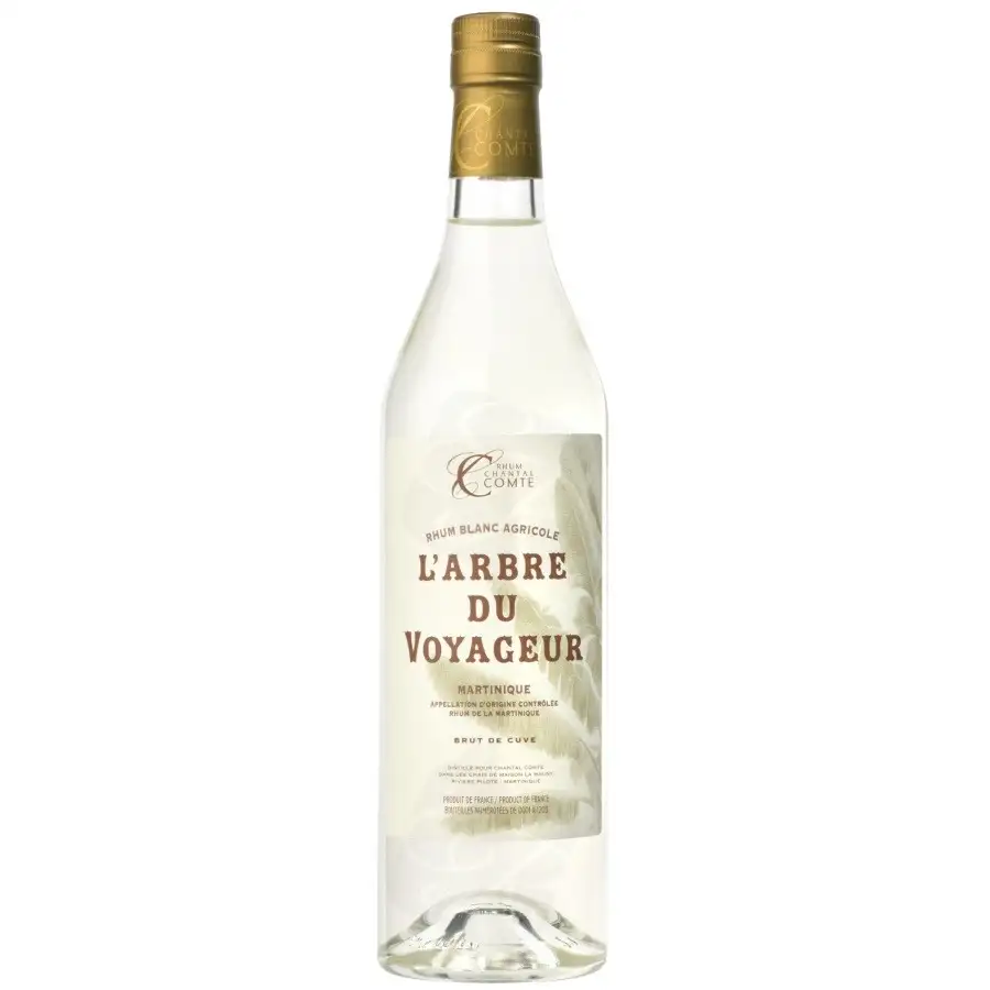 Image of the front of the bottle of the rum L‘Arbre Du Voyageur Blanc