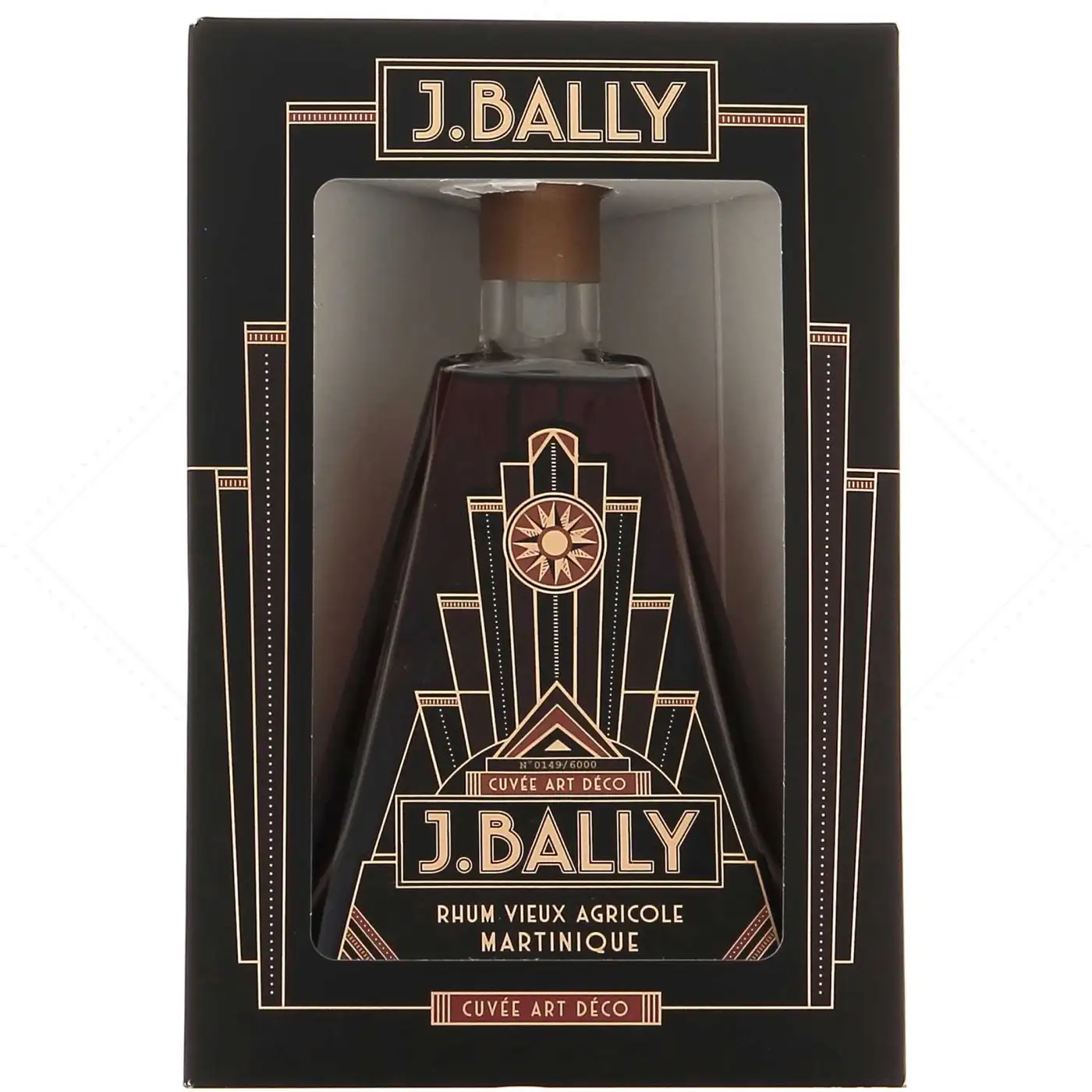 Image of the front of the bottle of the rum J. Bally Art Déco #2