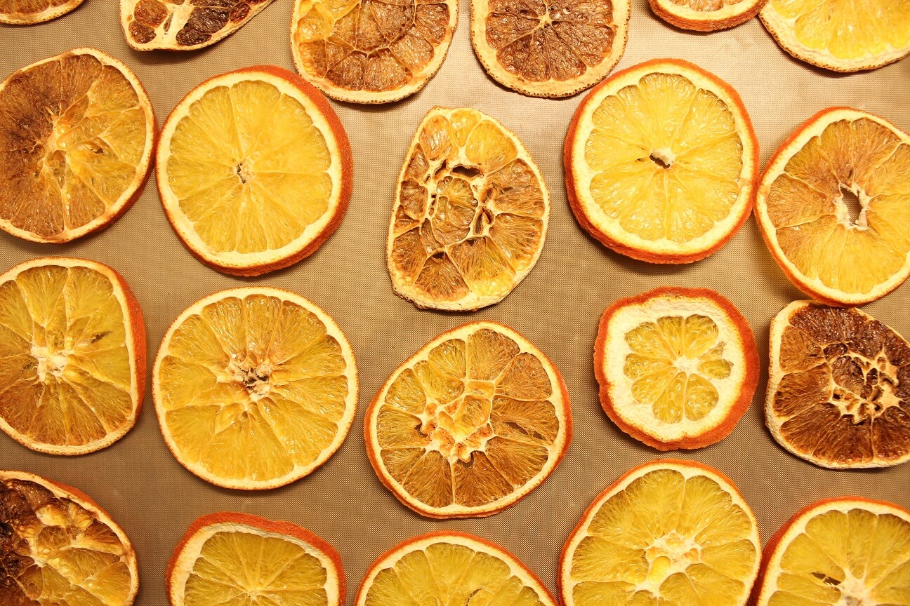 Getrocknete Orangenscheiben