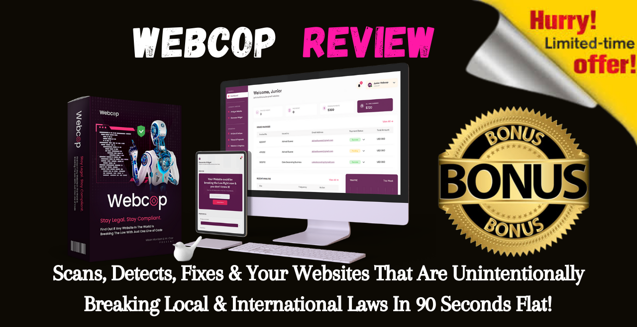 An Honest Webcop Review and Bonus - 50% off All OTOs