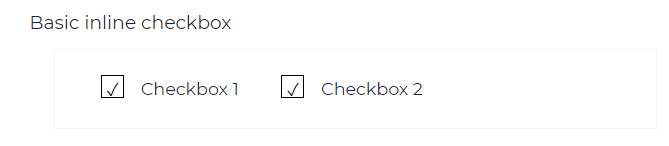 Bootstrap Checkbox Inline