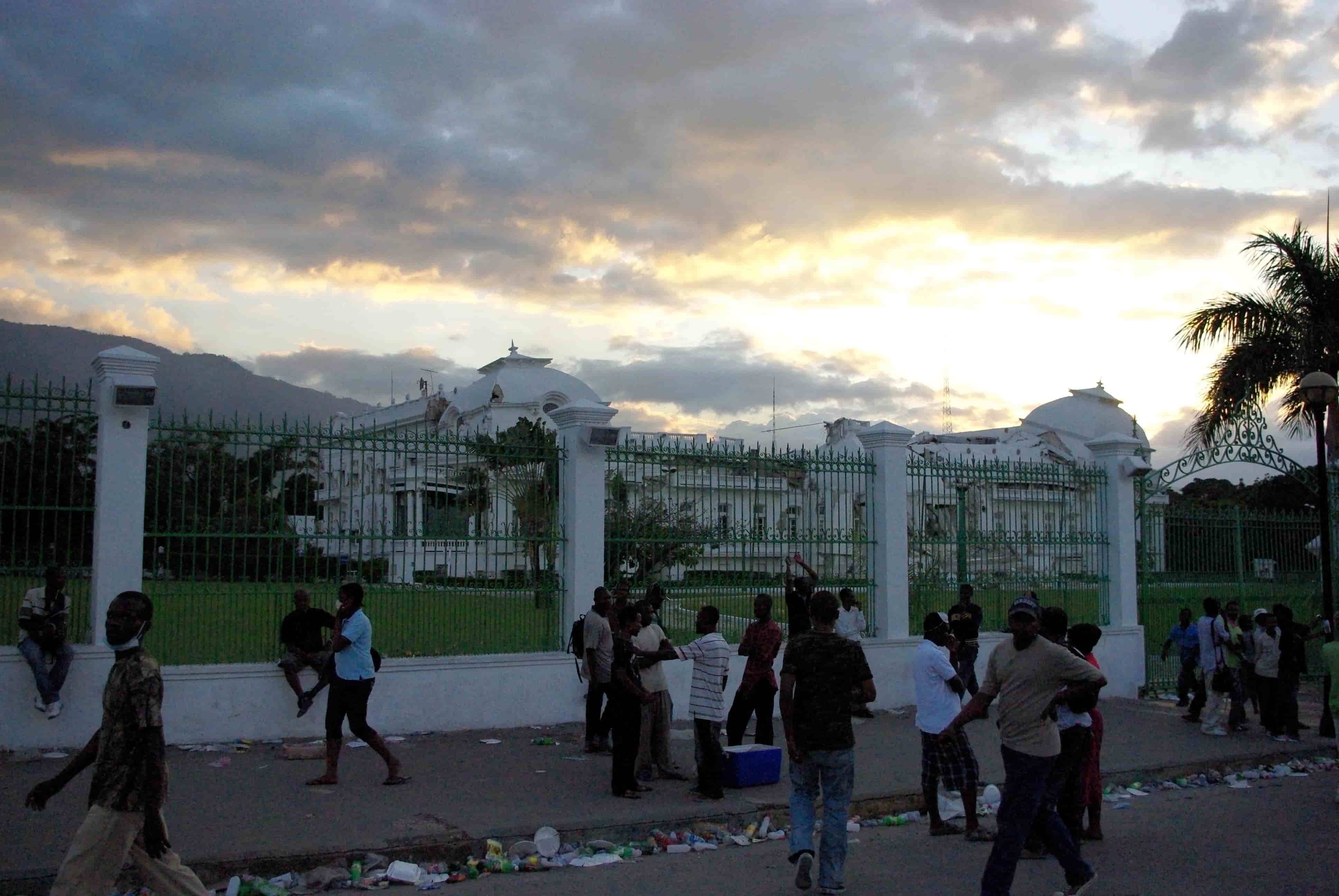 National Palace, Port au Prince, after the January 2010 earthquake