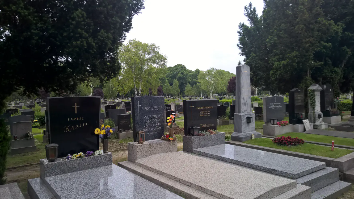 Graves at the Zentralfriedhof