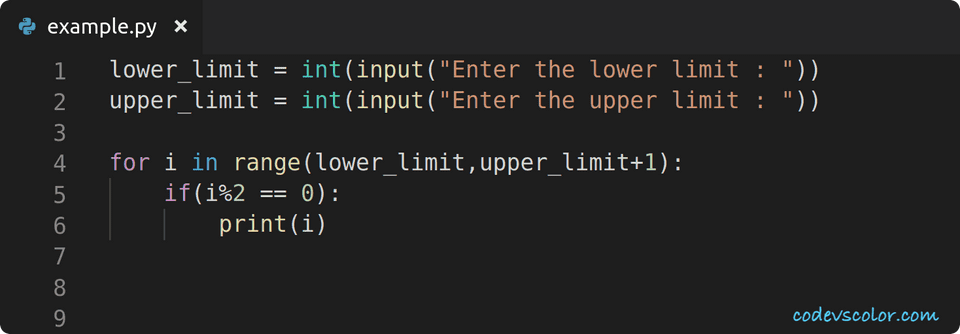python print even numbers in range python print even numbers in range