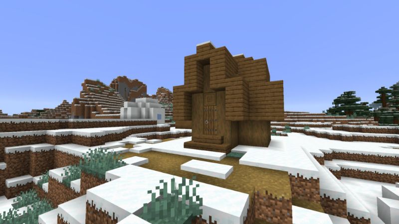 Minecraft snow village house